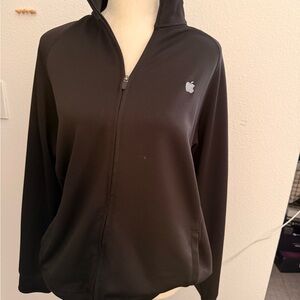 Apple Black Zip-Up Jacket